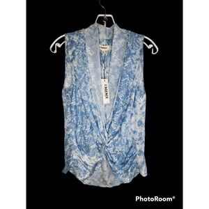 L'AGENCE Mariposa Silk Sleeveless V-Neck Blouse Women's Size XS